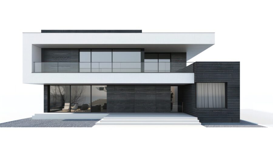 Modern Two-Story House Exterior Design